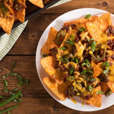 Nachos con Chorizo