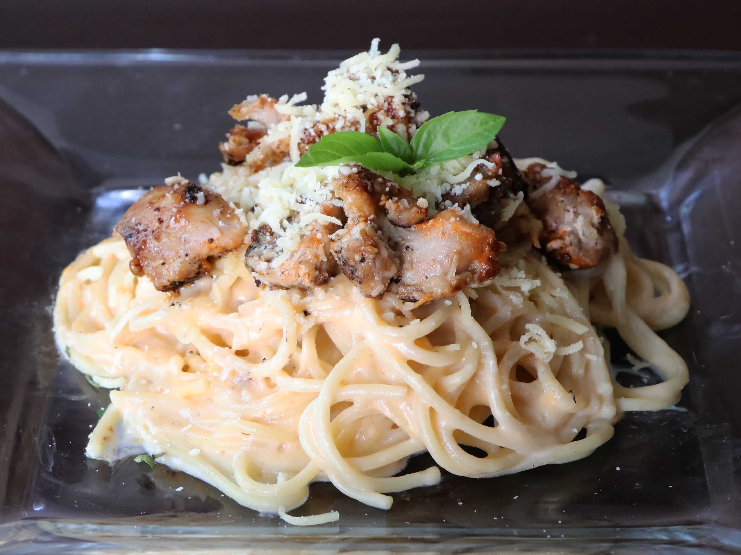 Pasta 4 Quesos con Pollo