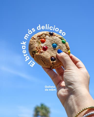 Galleta de M&MS
