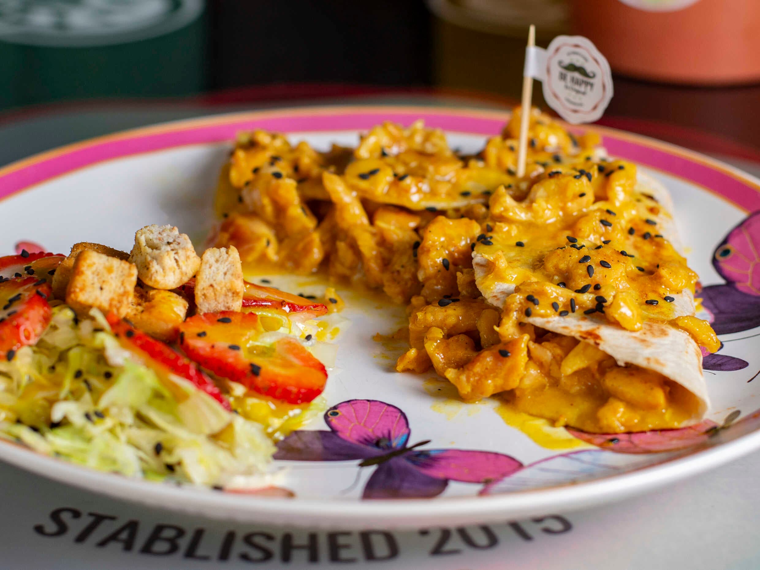 Crepe Pollo Miel Mostaza