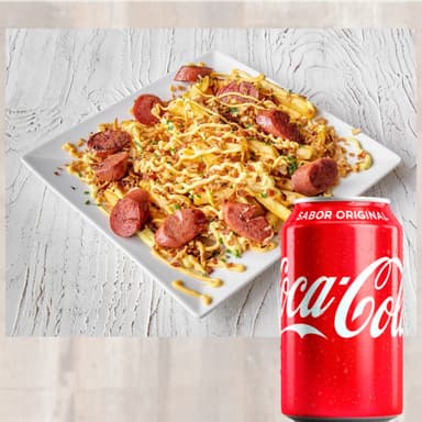 Fríes Juan Crispy Onion + Coca Cola