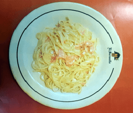 Espaguetti a la Crema