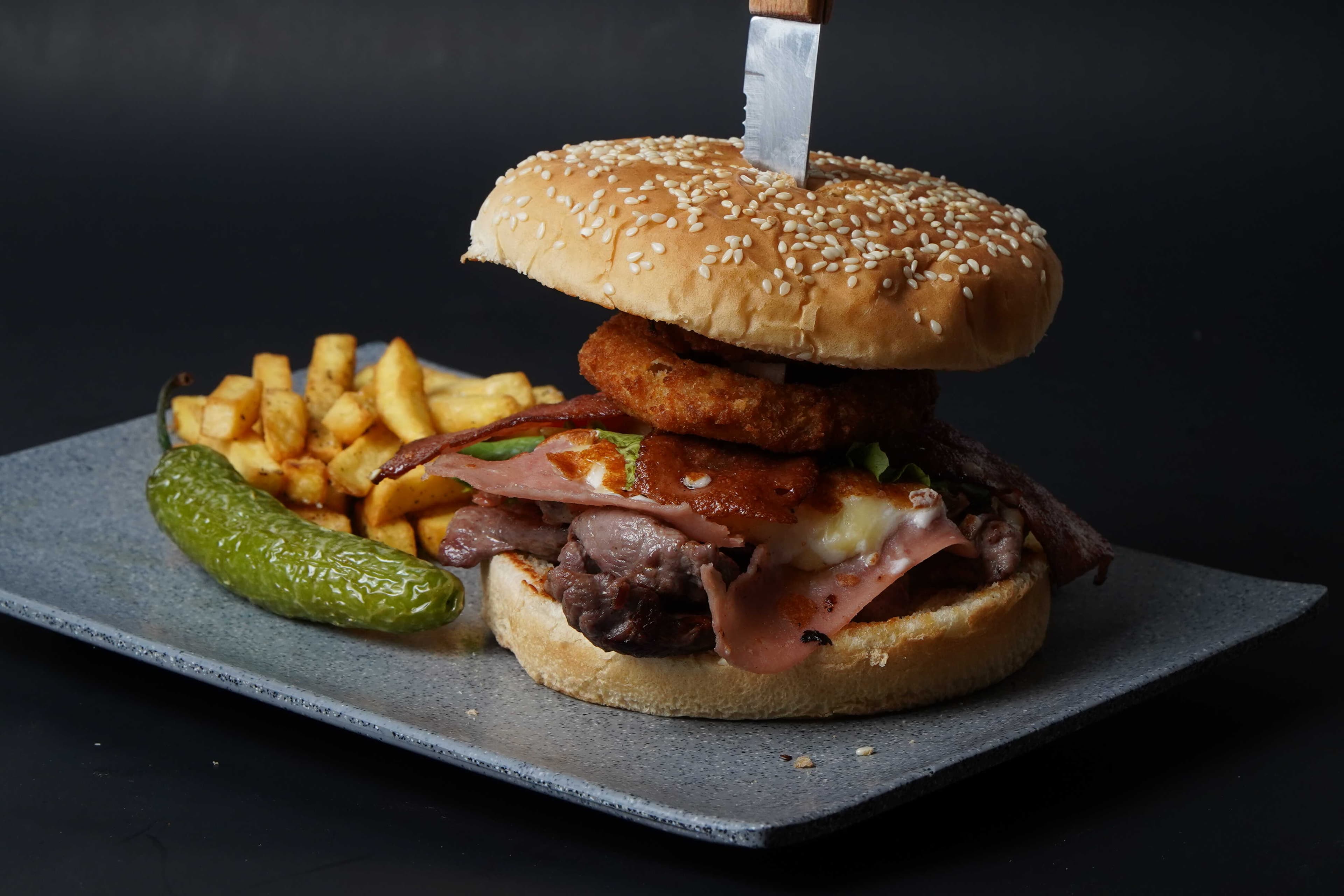 Hamburguesa de Arrachera