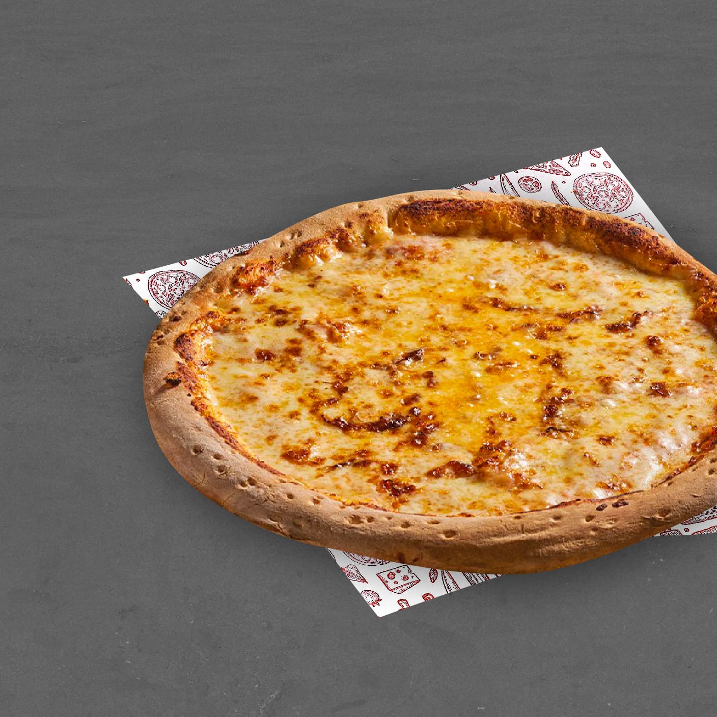 Pizza Personal Queso con Ajo