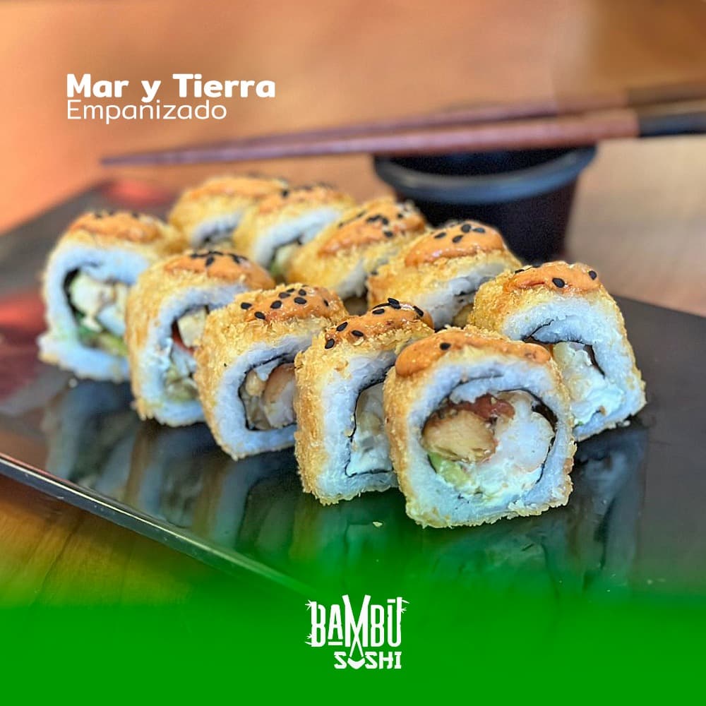 Mar y Tierra Empanizado Roll
