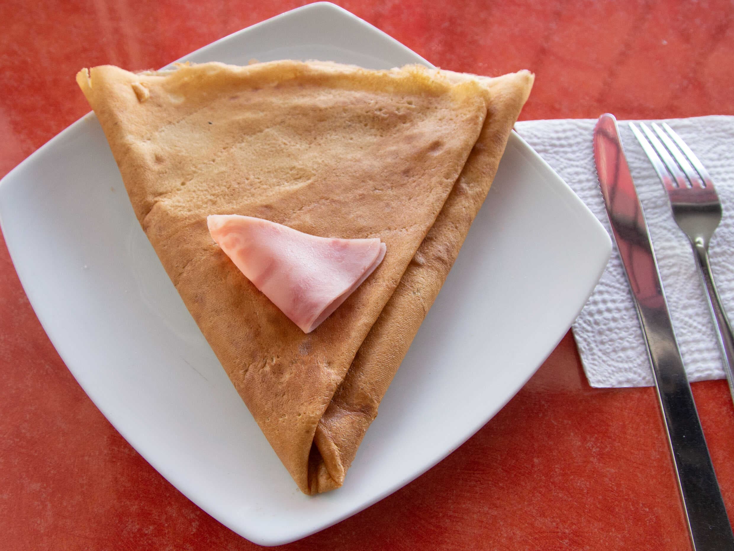 Crepa Queso Philadelphia con Jamón