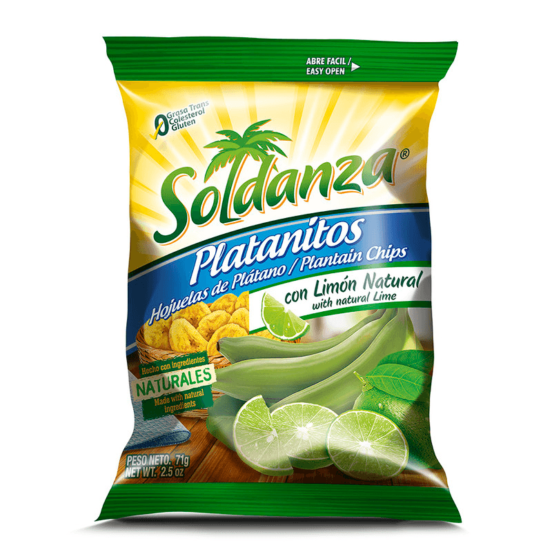Soldanza Platanitos Limón Bolsa 71 g