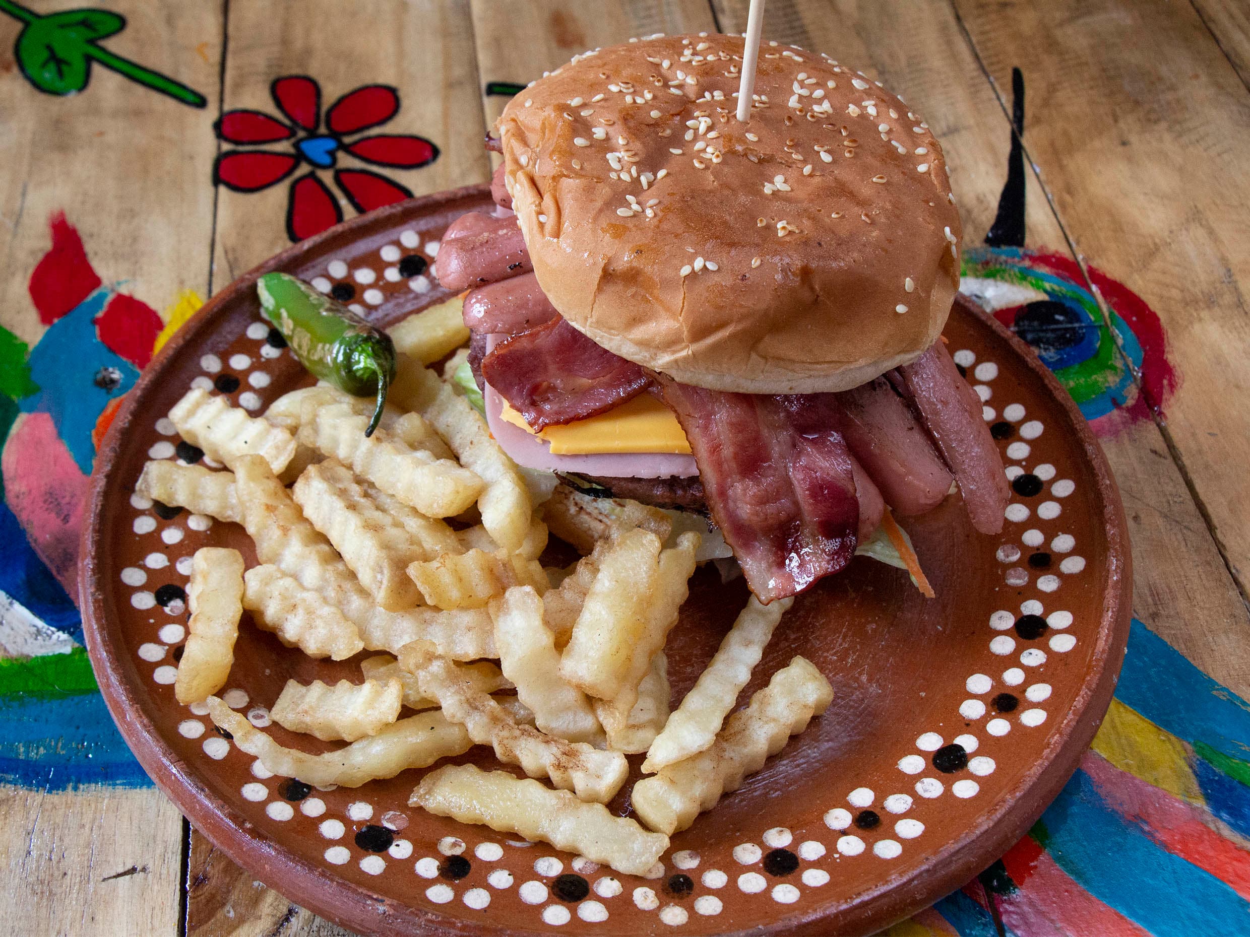 Hamburguesa Jumbo con Papas