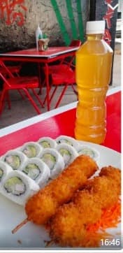 Combo- Sushi Philadelphia +Brochetas+Bebida