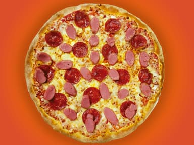Pizza Familiar Pepperoni y Salchicha
