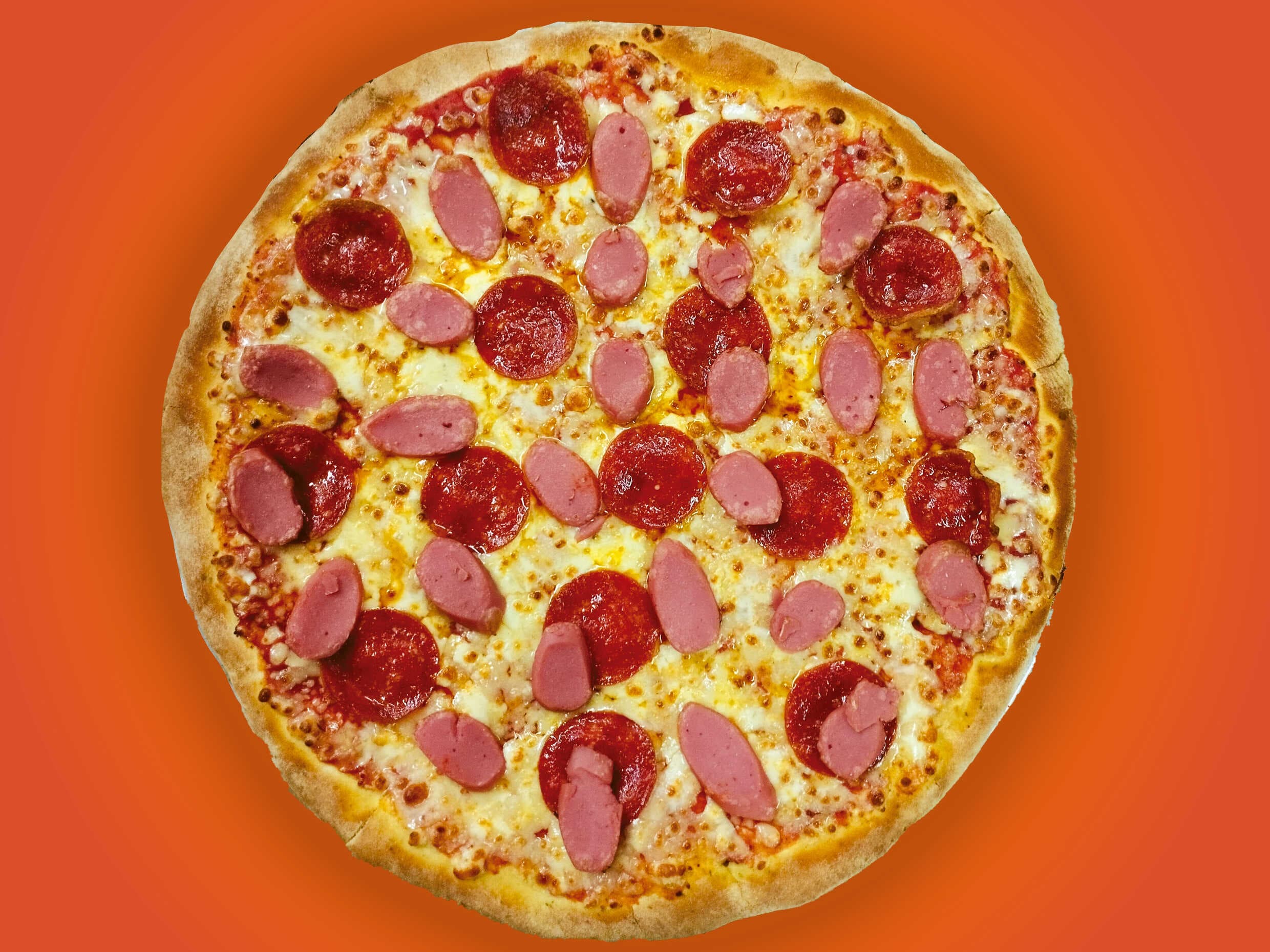 Pizza Familiar Pepperoni y Salchicha