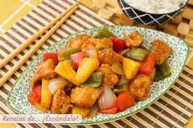 Res Guisado con Piña (Media Orden Sin Guarnición)