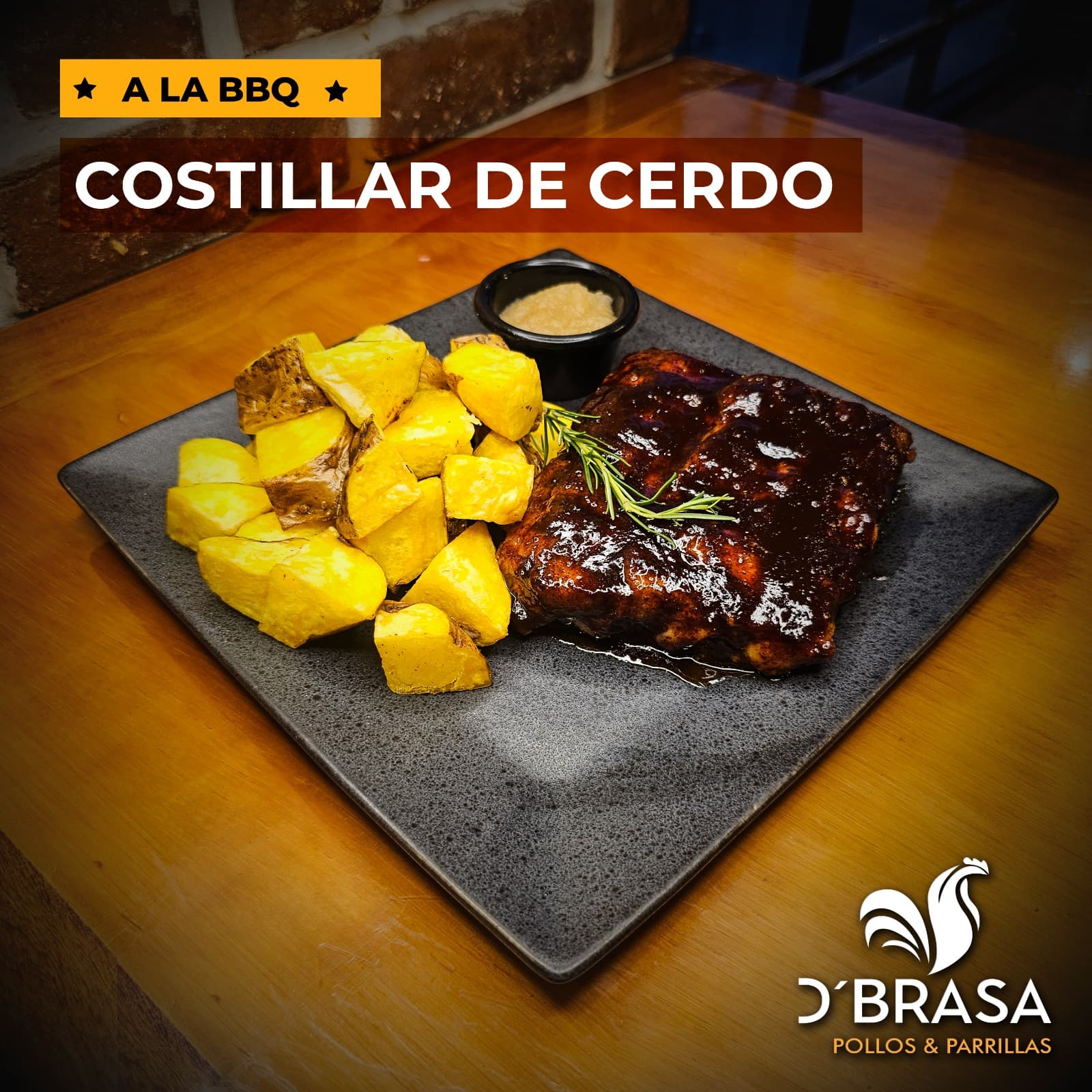 Costilla de Cerdo a la BBQ 350 g