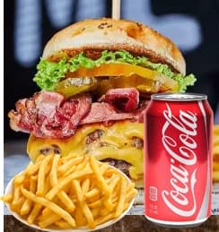 Burger Monster + Papas Francesas + Refresco