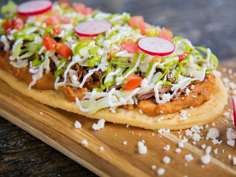 Combo - Huarache Res +  Agua de sabor de la casa