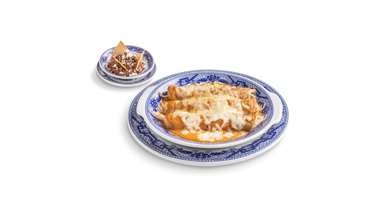 Enchiladas Suizas rojas (3 pzas)