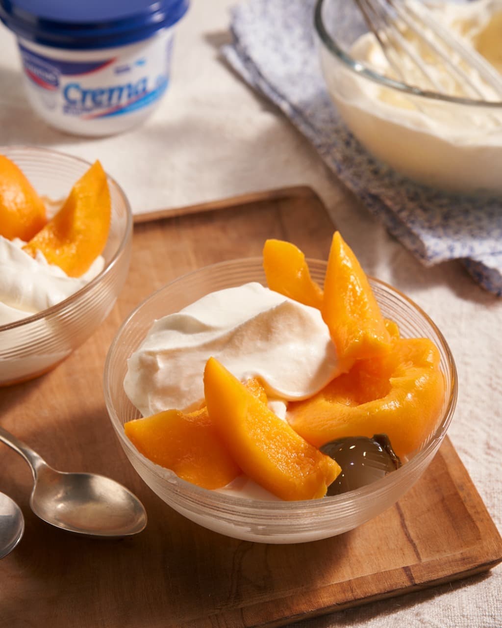 Duraznos con Crema
