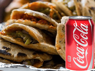 2 Gorditas + Coca Cola Lata