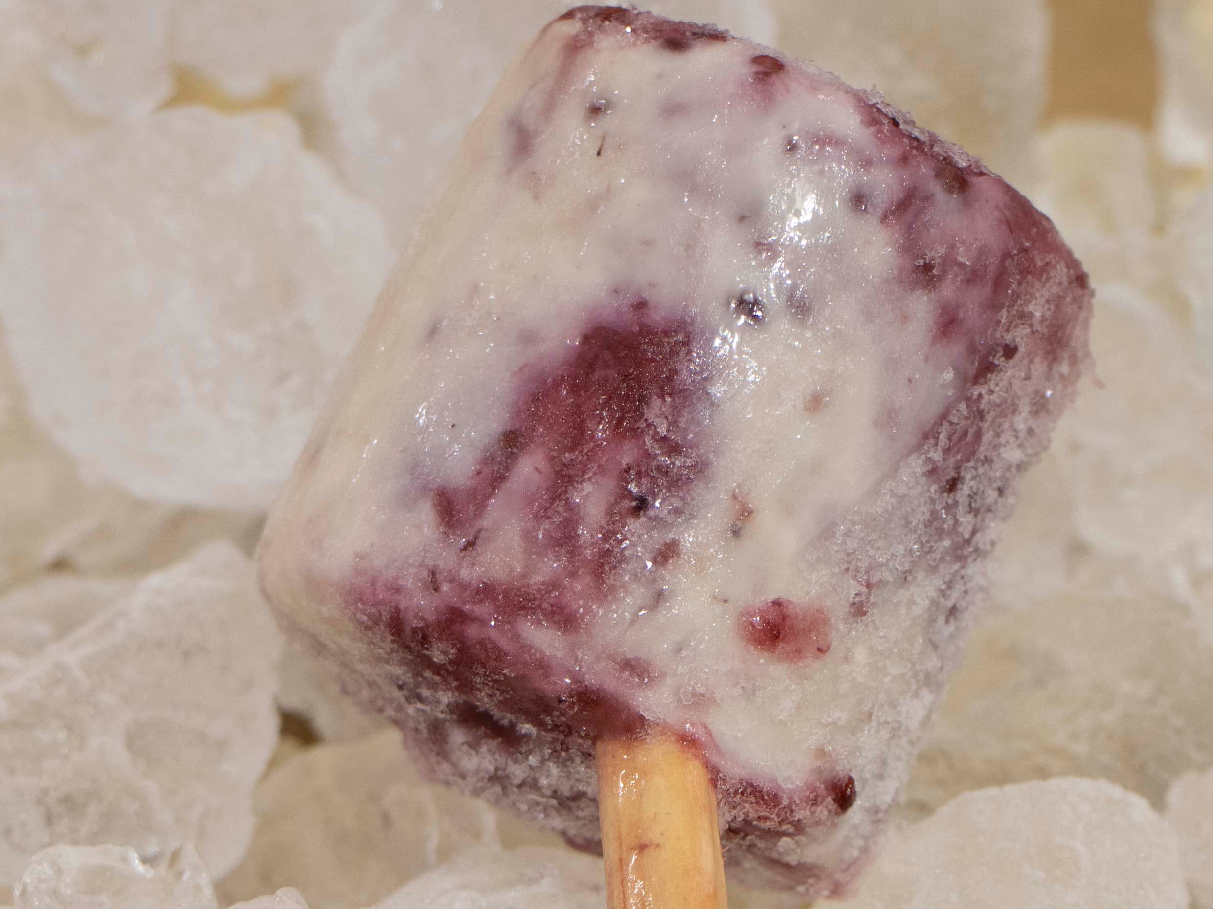Paleta de Queso con Zarzamora