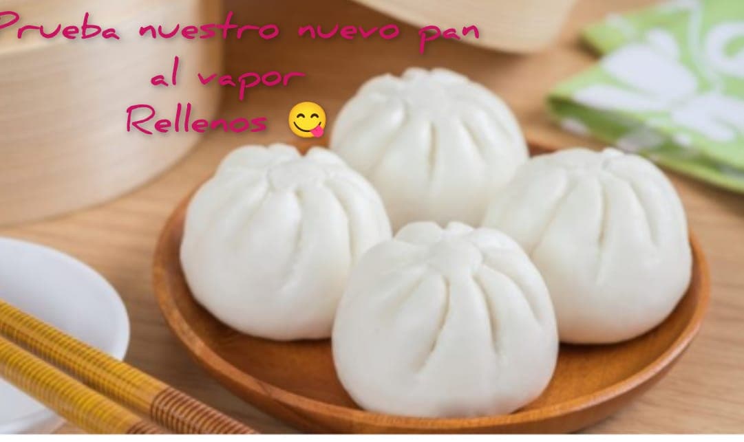 Pan Al Vapor de Carne