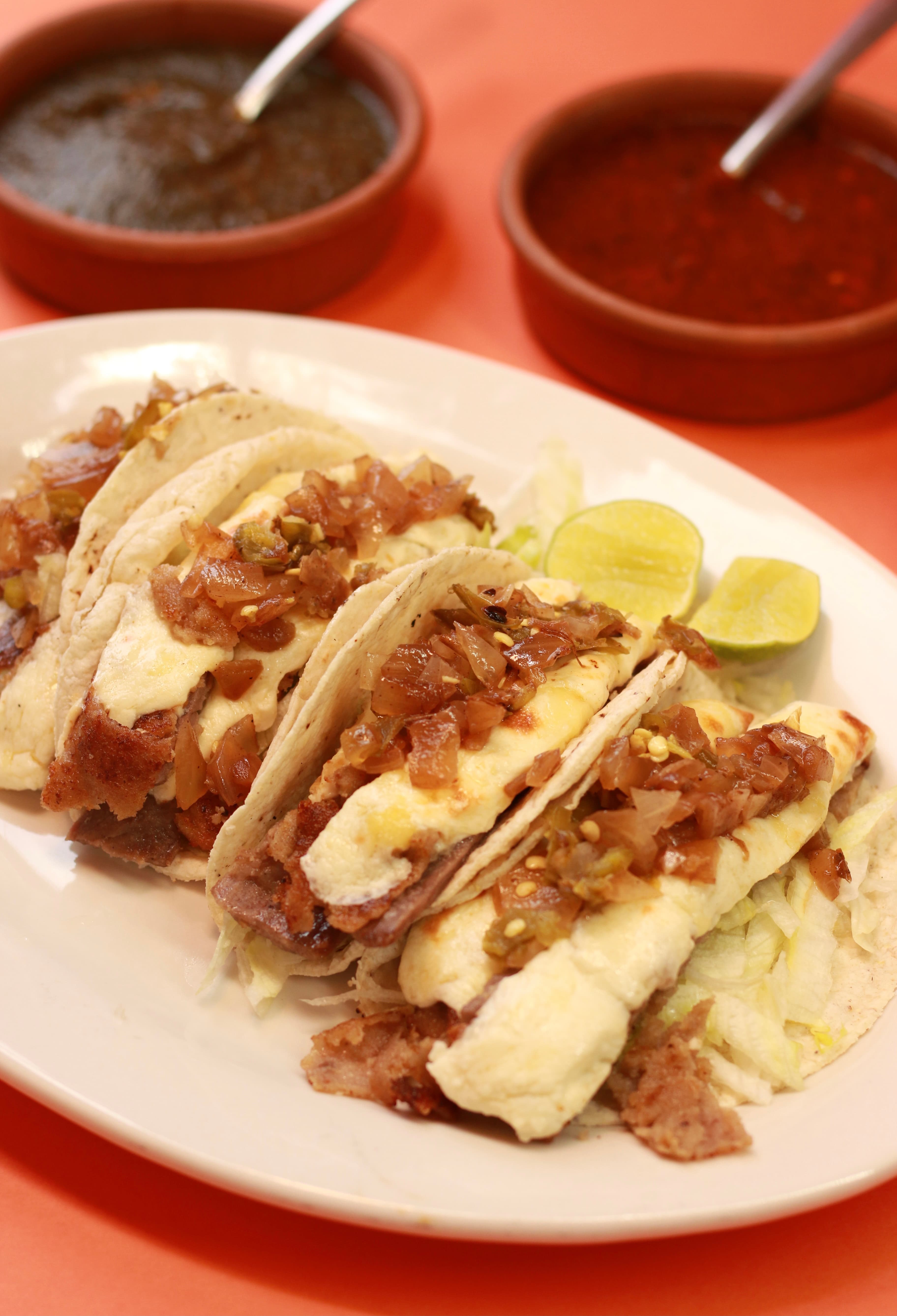 Tacos de Milanesa de Pollo Gratinados