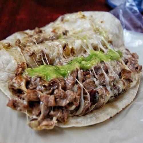 Taco de Harina Bistec
