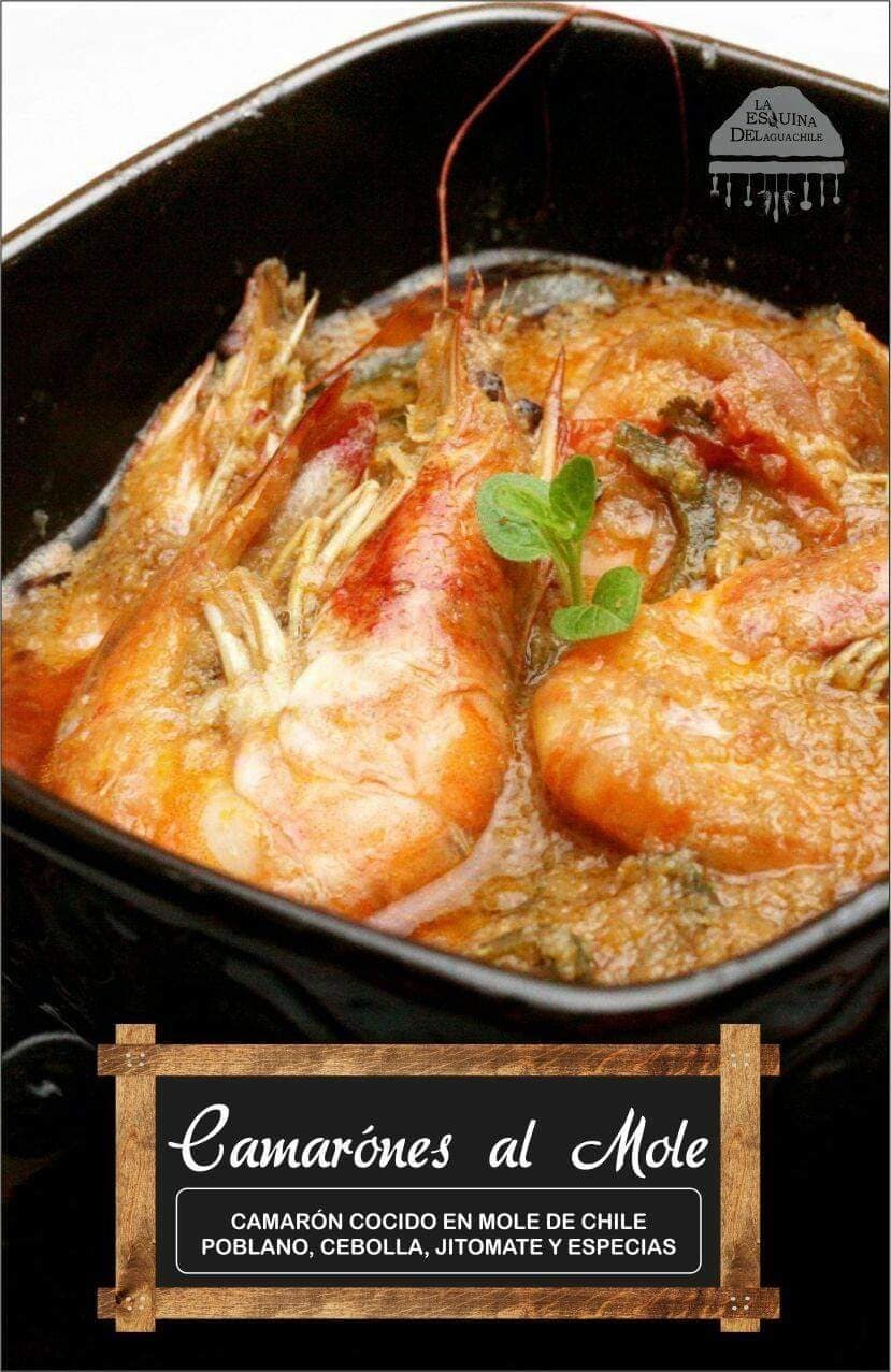 Camarones al Mole