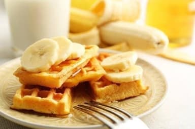 Waffle de Lechera y Plátano