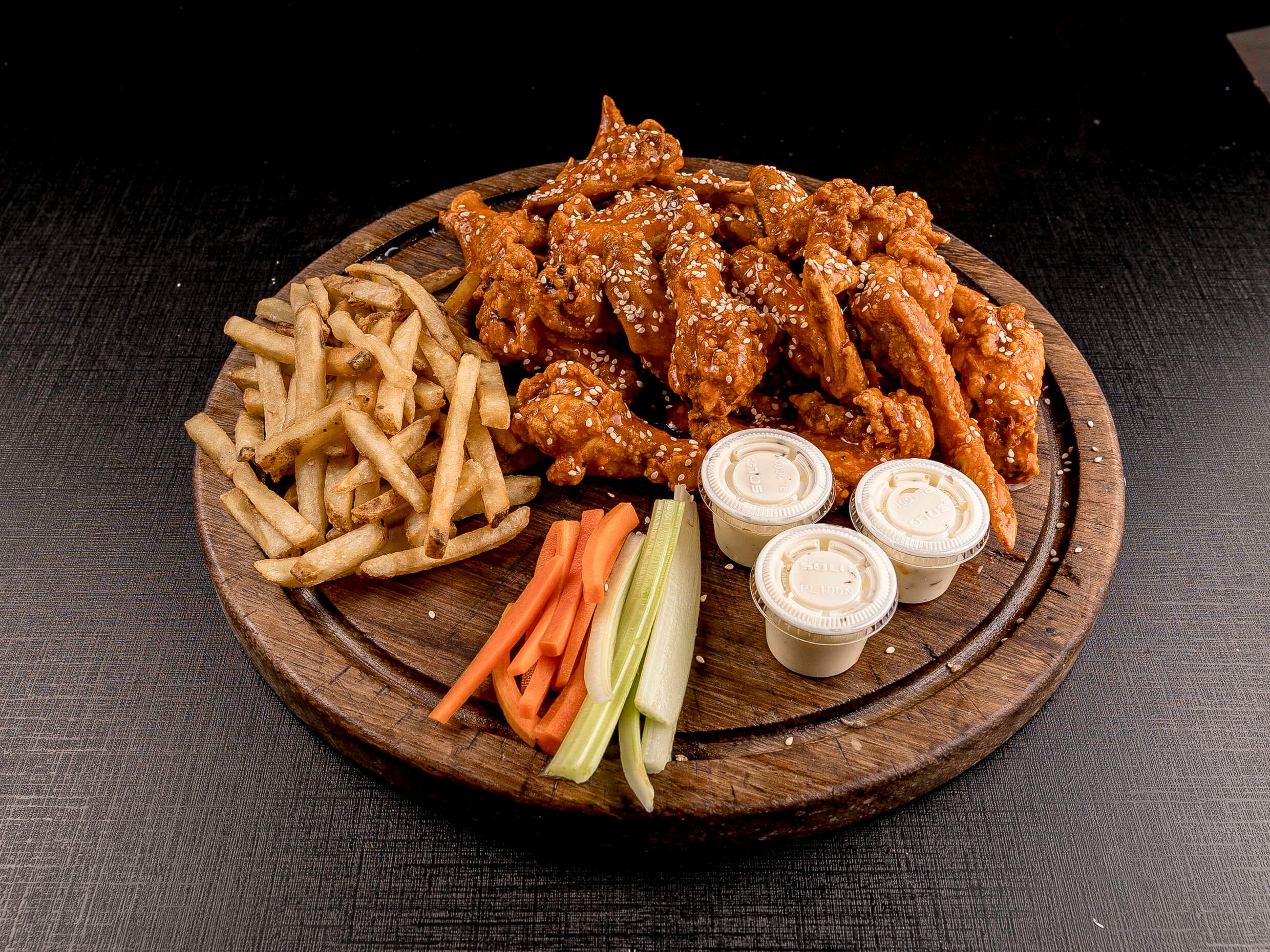 20 Wings and fries
