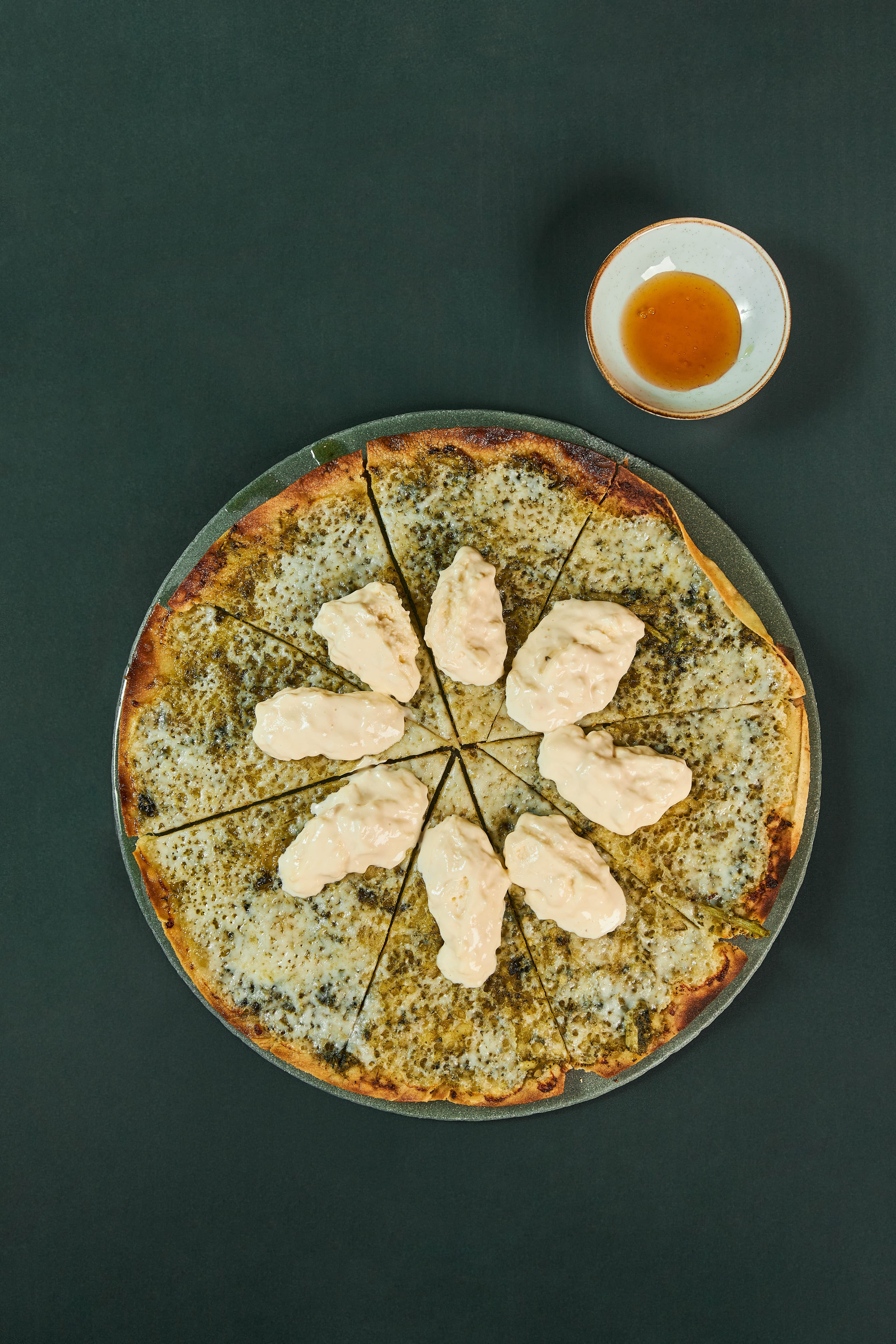 Pizza Stracciatella y Miel