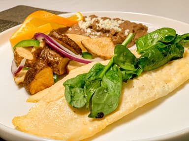 Omelette con Espinacas