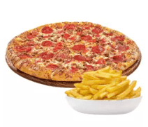 Pizza Extra Grande Suprema + Papas Francesas