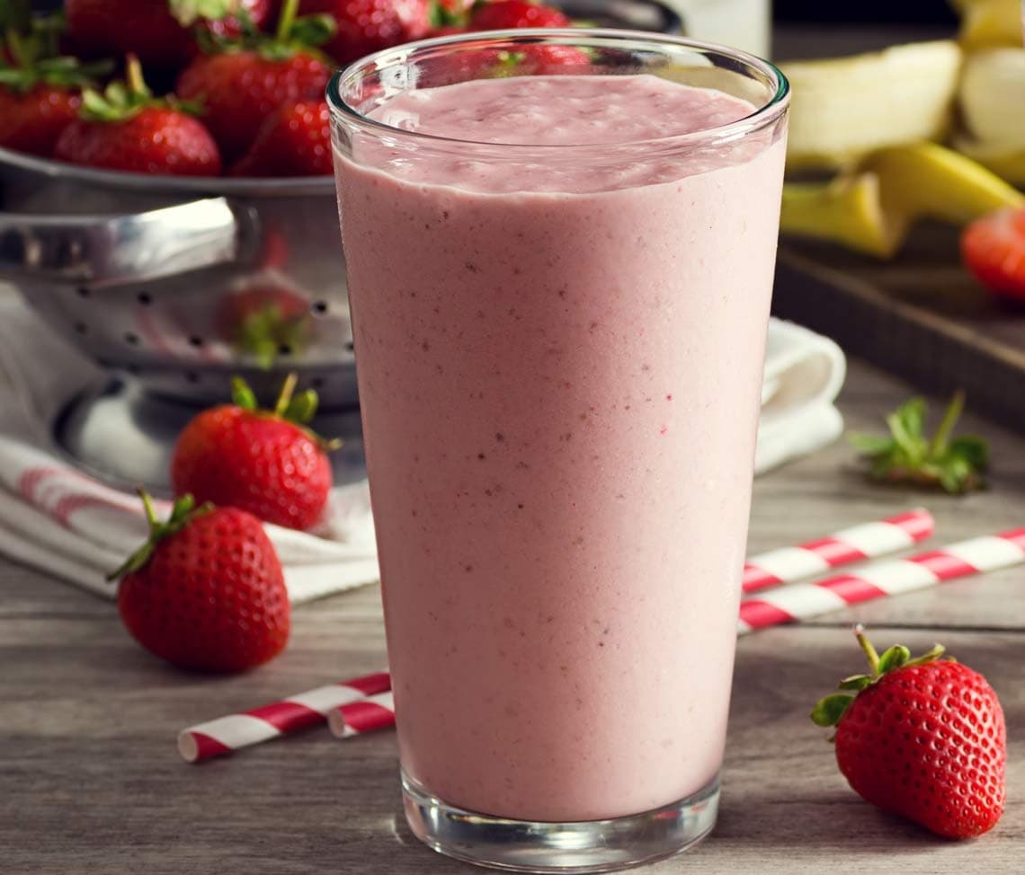 Malteada de fresa