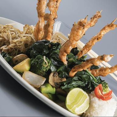 Teppanyaki con Camarón
