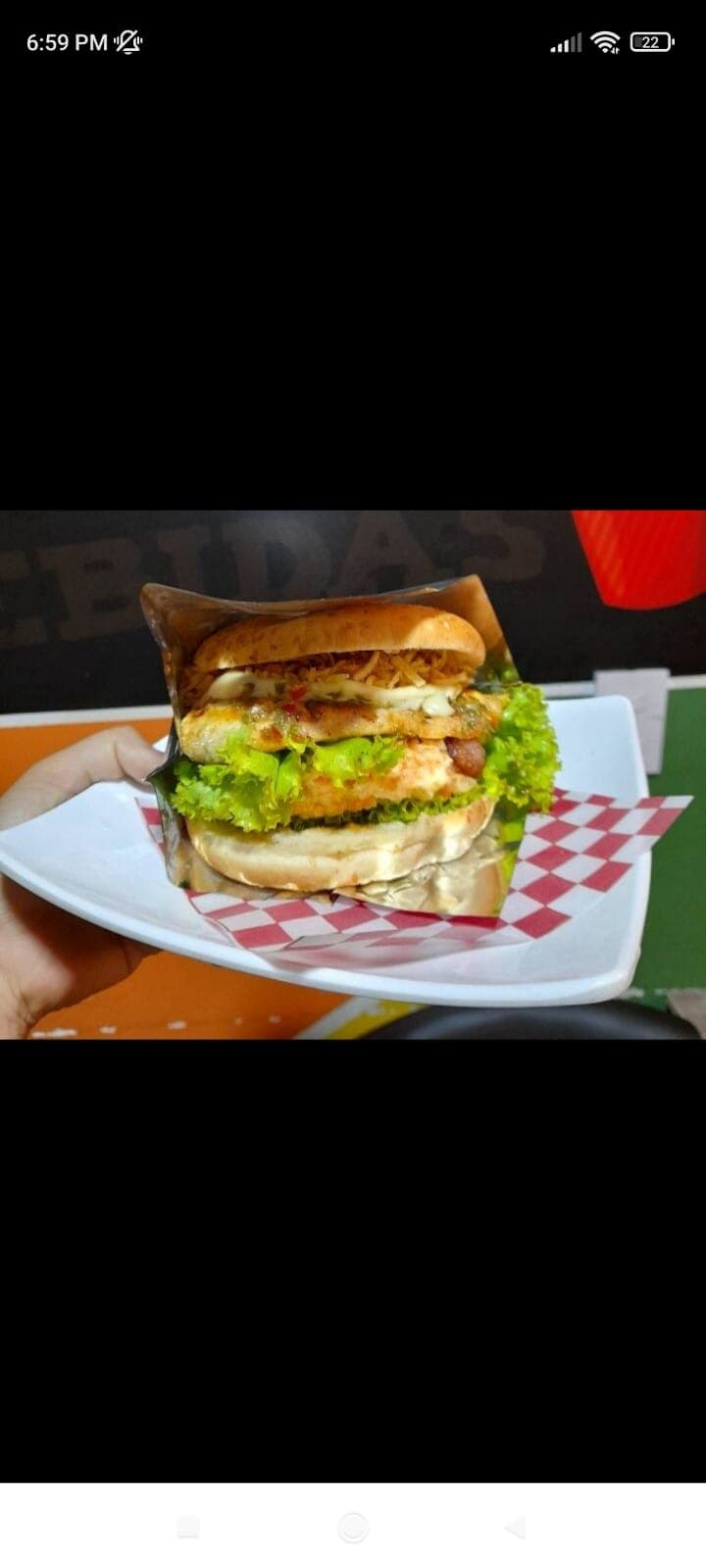 HAMBURGUESA POLLO