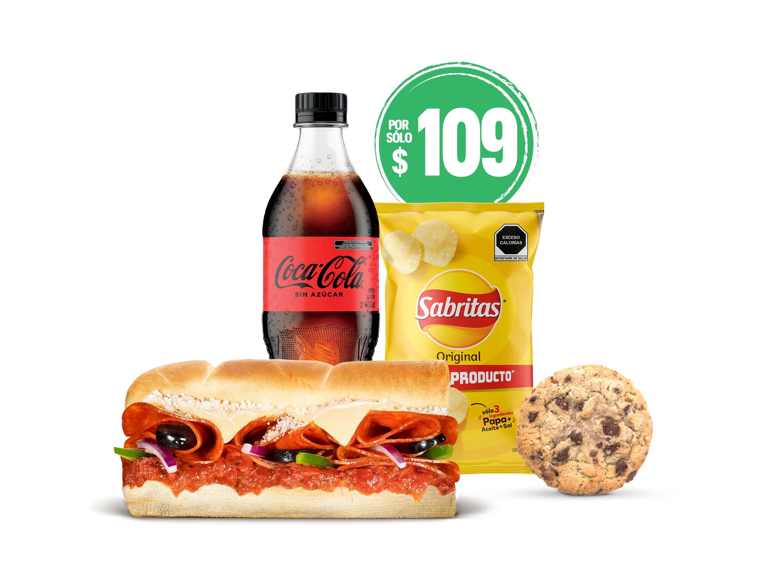 Elige por $109: Pizza Sub Super Combo