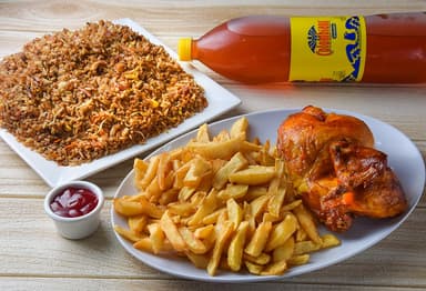 Combo Arroz Chino + 1/2 Pollo y Gaseosa