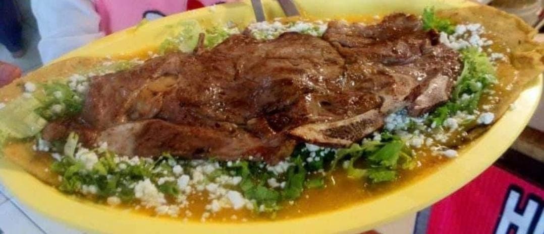 Huarache con costilla