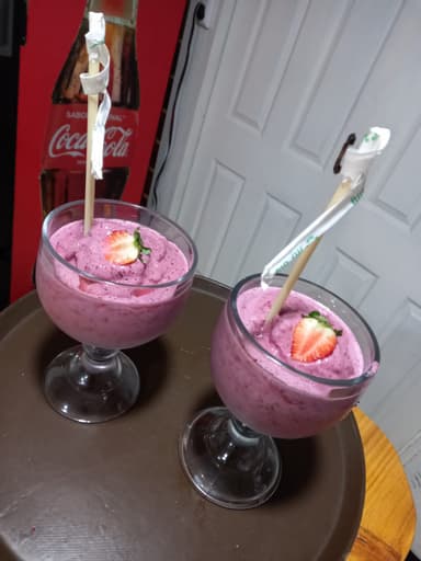 Batido de Mora en Leche