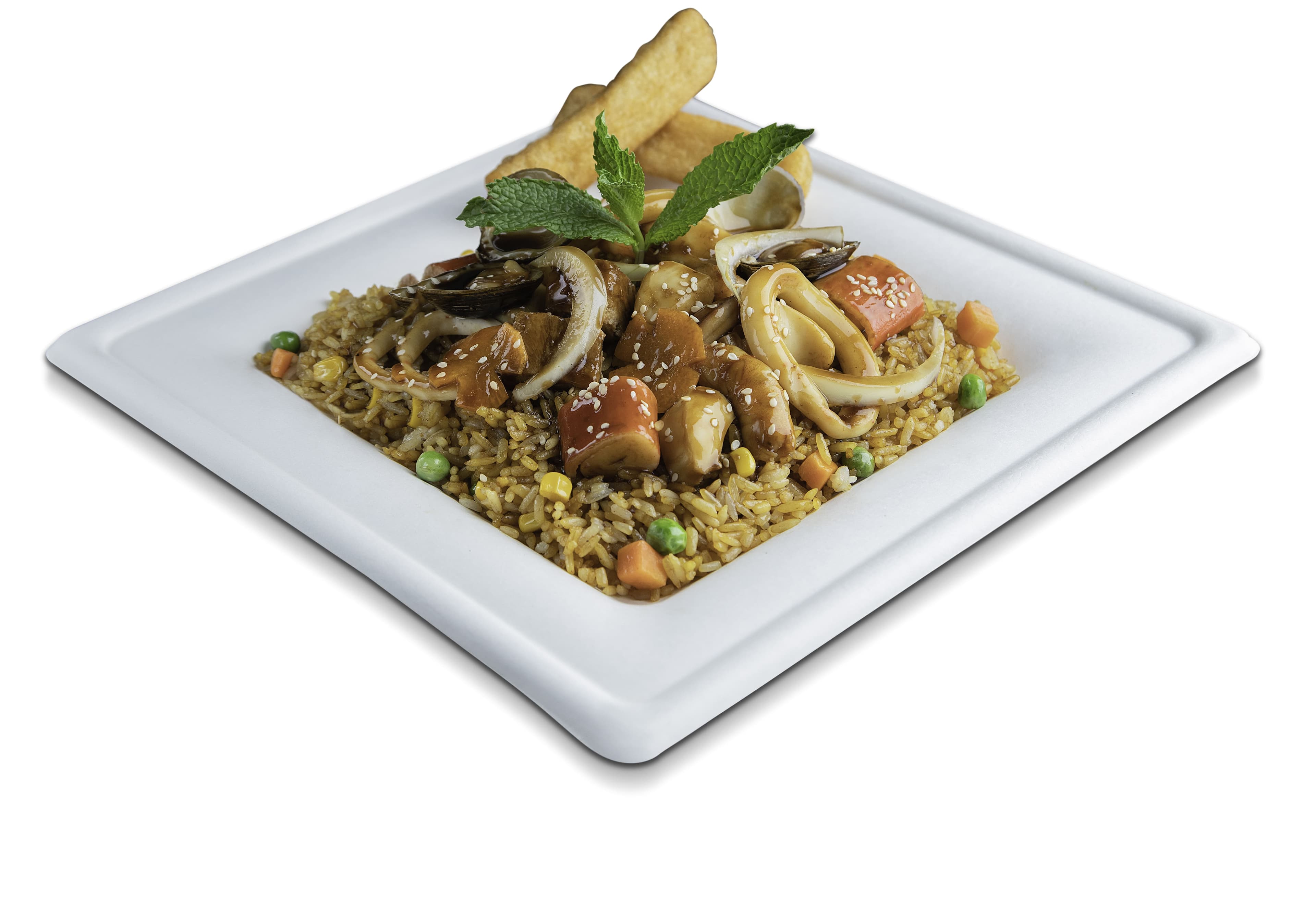 Arroz Mariscos Teriyaki