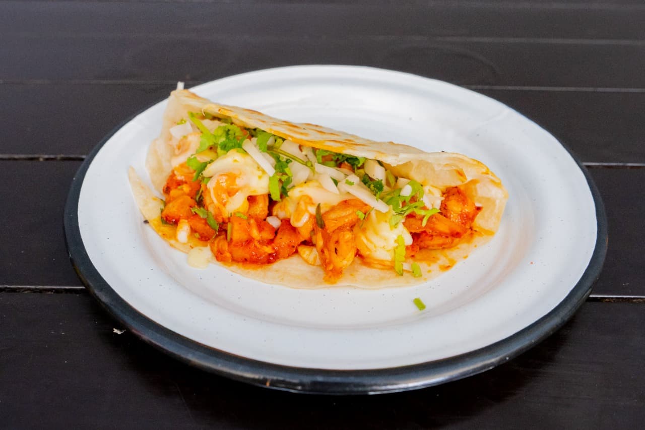 Quesadilla de Camarón grande al pastor