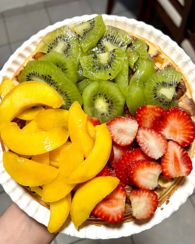 Waffle con Fruta