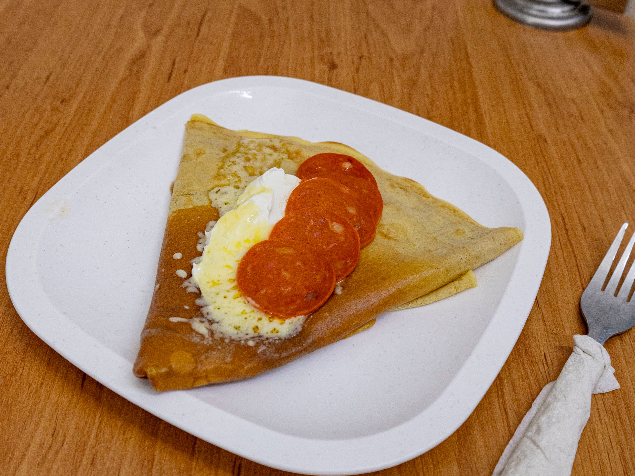 Crepa Manchego y Pepperoni