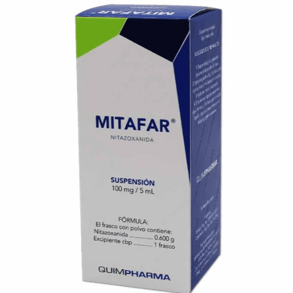 Mitafar Nitazoxanida 100 mg / 5 mg / Frasco con 30 mL