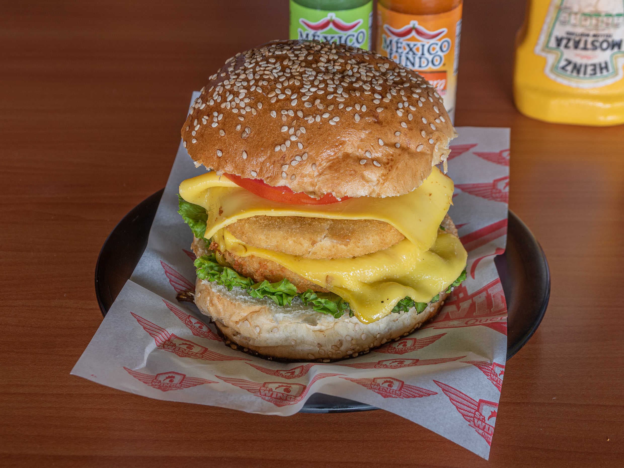 Combo-INDIVIDUAL Hamb Crunchy + Papas + Refresco