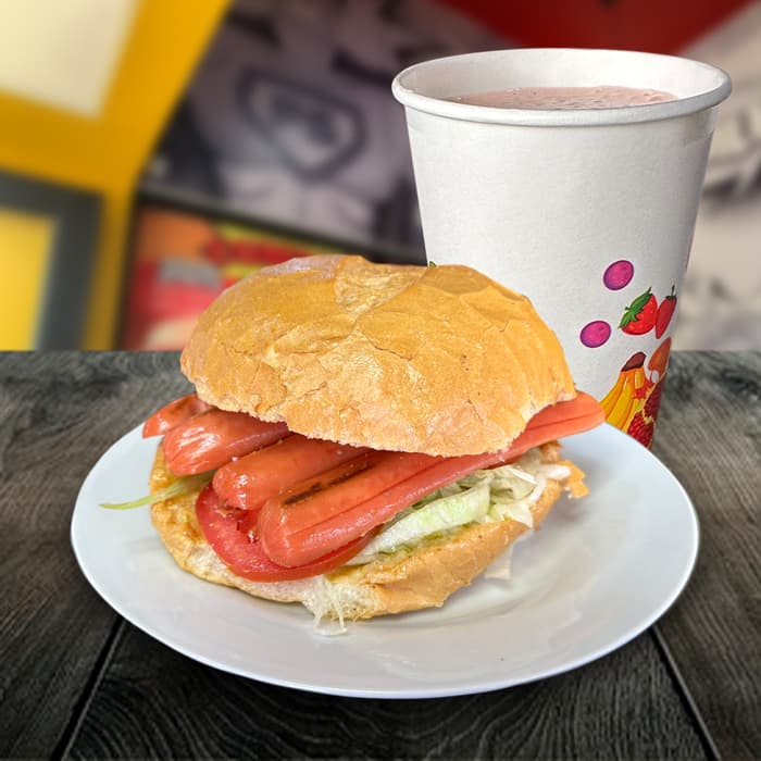 Combo Sándwich Hot Dog, Queso y Jugo