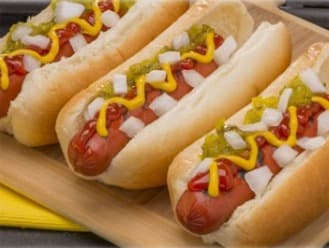 3 Hot dog Sencillo