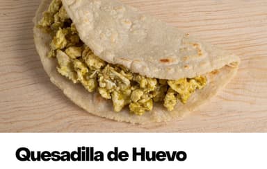Quesadilla de Huevo en Salsa