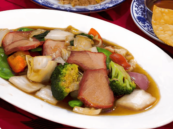 Chancho Asado con Verduras
