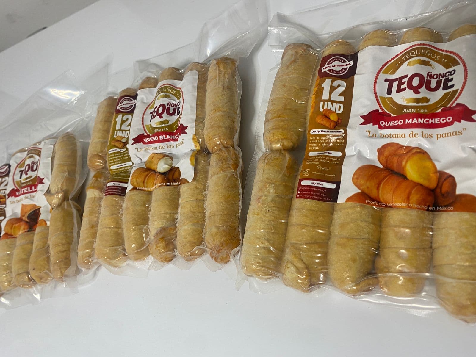 48 Tequeños de Queso Blanco Precocido